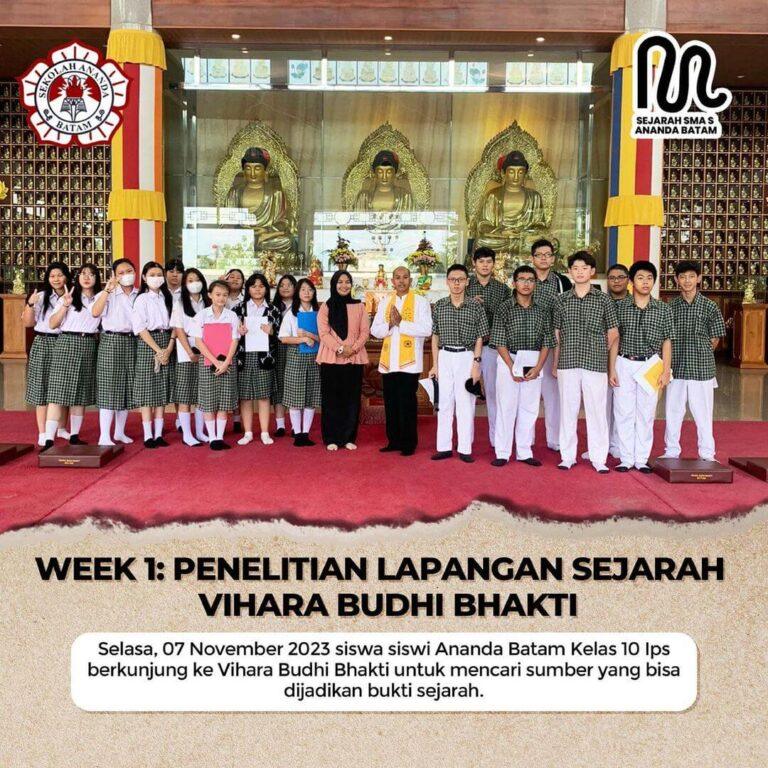 Penelitian Lapangan Sejarah Vihara Budhi Bhakti oleh Siswa Kelas 10 IPS SMA Ananda Batam